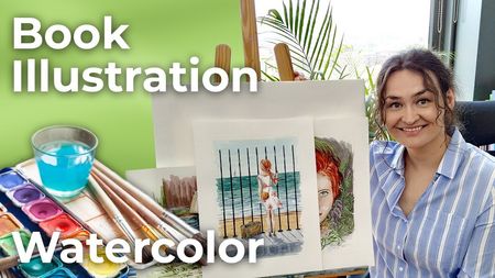 This is a thumbnail for the video: Redhead 2 | Watercolor Book Illustration | Spain [4K]