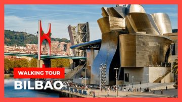 This is a thumbnail for the video: Walking tour Bilbao at Basque Country | North of Spain 4K