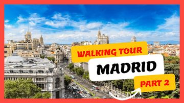 This is a thumbnail for the video: Discover Madrid's Best-Kept Secrets: An Epic Walking Tour Through its Central Districts