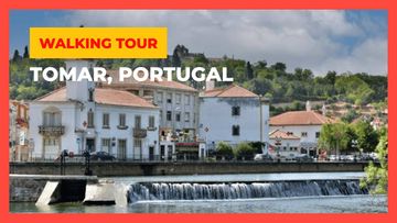 This is a thumbnail for the video: Templarios walking tour in Tomar 🇵🇹 Portugal [4K]